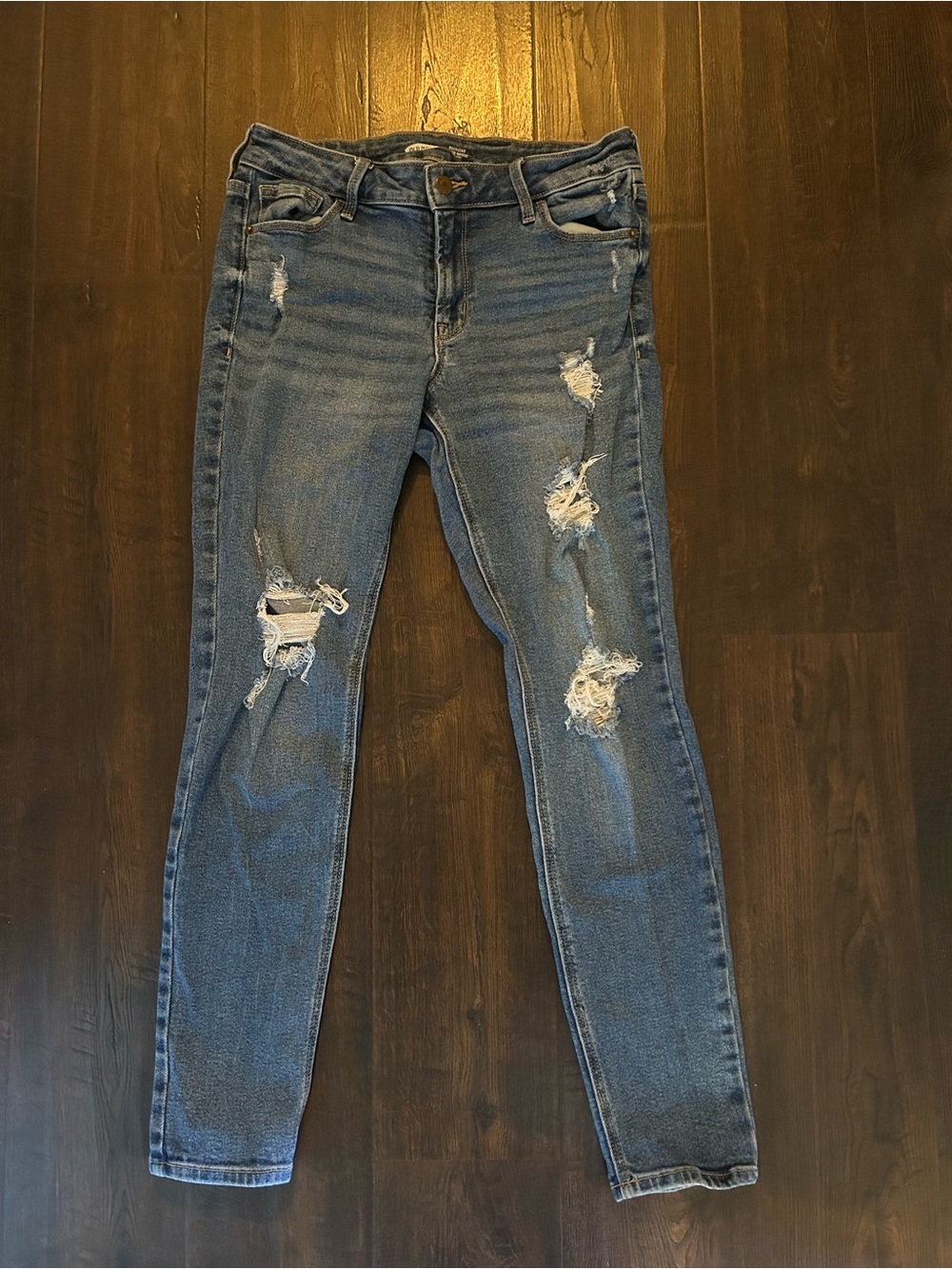 Old Navy Distressed Skinny Jeans - Blue